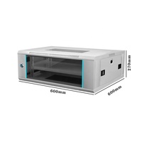 Armoire de serveur murale 4U 19 pouces pour surveillance de sécurité, avec conduit de câbles intégré, pour centre de données CCTV SYNSTRO Stock