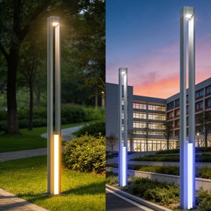 Lámpara de jardín de alta luminosidad de 30/50W, impermeable IP65, para paisajismo, con poste, luz de columna para patio, luz LED para calle. - Product Image 6
