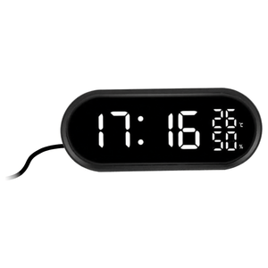 Sveglia JUSTAMINUTE Multifunzione touch con snooze Black JE5110N - Product Image 2