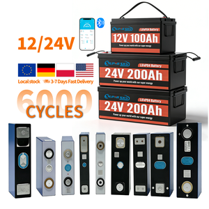 Deep Cycle Solar <b>Battery</b> 12v <b>24v</b> Lithium Iron Phosphate <b>Battery</b> 100ah 200ah 300ah Lifepo4 <b>Battery</b> with Bms Bluetooth - Product Image 1