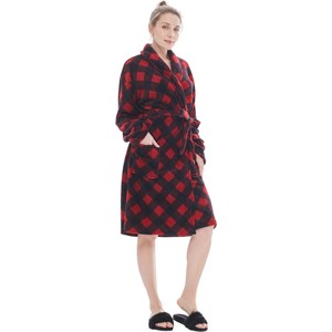 Peignoir de douche d'hiver chaud en peluche d'usine chinoise pour femmes avec peignoir de luxe super doux pour adultes de poche - Product Image 2