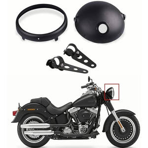 Soporte Universal de Acero para Faro LED de 5.75 Pulgadas para Harley <span class=keywords><strong>Dyna</strong></span> FXD Sportster XL1200 XL833, Carcasa de Faro Personalizada de 5-3/4 Pulgadas - Product Image 3