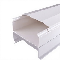Goulotte carrée en PVC pour câbles électriques, fixation murale, pour installation de câblage au bureau et à domicile