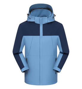Chaqueta de Montaña YZ con Logotipo Personalizado, Unisex, Transpirable, de Tejido Softshell, con Cremallera, Resistente al Agua y al Viento - Product Image 3