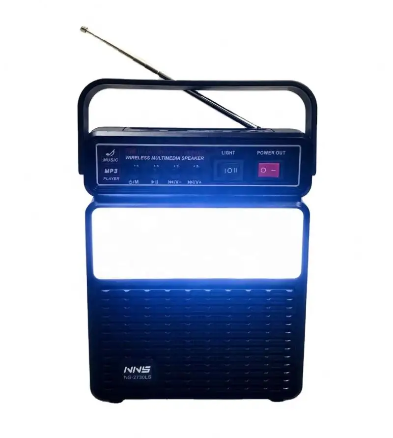 NNS 2730S FM AM SW Rechargeable Radio Wireless tooth Speaker With USB SD TF Mp3 Player With Solar With Light