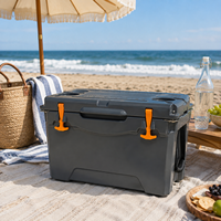 Glacière rigide rotomoulée 35QT, robuste, en LLDPE, isolée, pour le camping, la pêche, les pique-niques et les activités de plein air