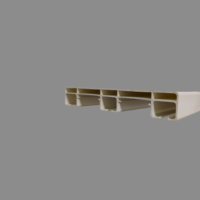 Rail de rideau de plafond coulissant triple en PVC blanc de haute qualité, marque Botai, modèle BT-1303, pour la décoration intérieure