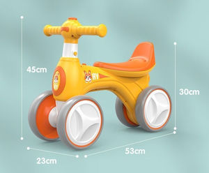 Voiture à bascule à 4 roues de haute qualité et bon marché pour enfants de 2 à 4 ans, nouvelle voiture en plastique avec glisse à bulles et propulsion à gaz - Product Image 6
