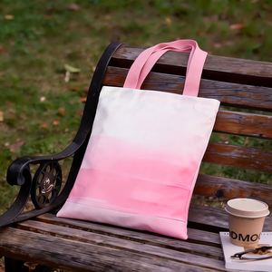 Sacs fourre-tout en toile à motifs de logo personnalisés, dégradés, réutilisables, pliables, à porter à la main, cadeau pour les fêtes - Product Image 6
