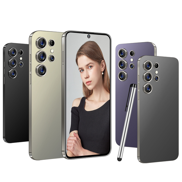 High Quality S24+ Ultra 5G LTE CDMA Smartphone Unlocked Android 13.0 Deca Core CPU 16GB+1TB 108MP Rear Camera French/Spanish