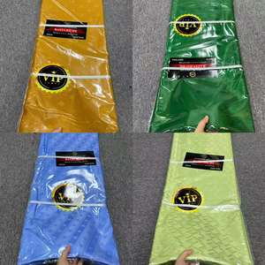 Kain Bazin Riche Bordir Emas Super VIP Berkualitas Tinggi, 100% Katun, Ringan, Berkilau, Disisir, untuk Anak Perempuan dan Laki-laki (Grosir) - Product Image 1