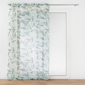Ligne ELEONORE - Rideau à œillets en polyester 140x280 avec imprimé feuilles - Product Image 1