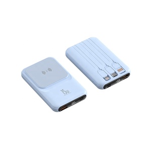 ธนาคารพลังงานลิเธียมโพลิเมอร์ W010แม่เหล็ก kuahao 10000มิลลิแอมป์ต่อชั่วโมงสำหรับ iPhone ระบบชาร์จเร็วพร้อมพอร์ตสัญญาณเอาต์พุตแบบไร้สายและ USB Type-C 15วัตต์ - Product Image 1
