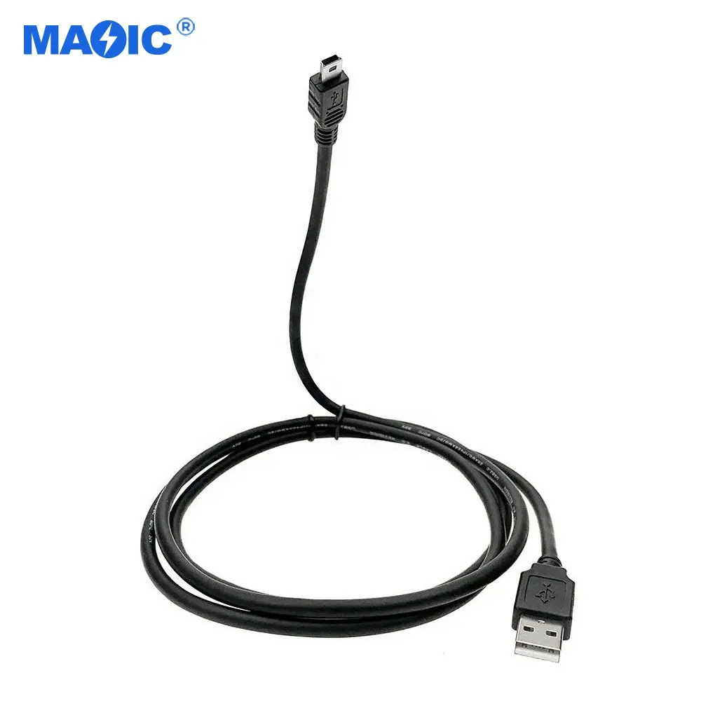 Oem cabo usb macho para macho, usb 2.0 a para mini 5 pinos b cabo de carregamento usb, cabo de data para celular android, câmera, mp3 player