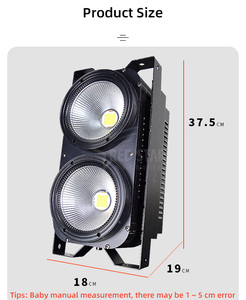 Luz de Escenario COB de 200W Personalizada para Discotecas, Luz de Eventos de Dos Cabezas con Emisión RGBWA y Blanco Cálido - Product Image 5