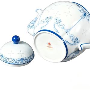 Ensemble de café en <span class=keywords><strong>porcelaine</strong></span> fine écologique de qualité supérieure, 10 pièces, design translucide à motif de grain de riz, <span class=keywords><strong>service</strong></span> élégant pour le thé de l'après-midi - Product Image 2