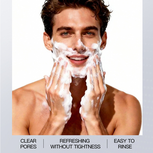 KORMESIC - Limpiador Facial Energizante e Iluminador para Hombres, Certificado por Bpom, 165 g, Control de Grasa, Lavado Facial Suave para Piel Grasa con Glicerina - Product Image 4