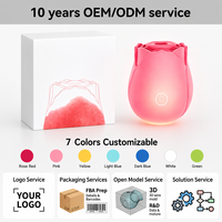 Disponibile negli USA, Consegna Rapida in 2-5 Giorni, Vibratore a Forma di Rosa in Silicone con 10 Frequenze e Funzione Luminosa, ACQUISTA ORA