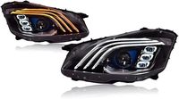 Conjunto de Faros LED para Mercedes Clase S W221 2006-2013 - Señal de Giro Secuencial, Luz Alta, DRL, Plug & Play, Compatible con S350 S500