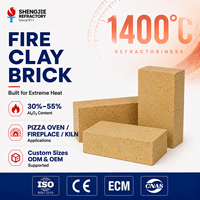 Briques réfractaires en argile frittée SK34 SK32 pour four à pizza extérieur 1400°C, haute stabilité à la température, tailles et formes personnalisées