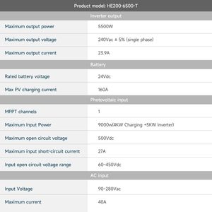 <span class=keywords><strong>Inversor</strong></span> <span class=keywords><strong>Solar</strong></span> Doméstico Inteligente de 5KW 5500w 3kw 5Kva 5.5Kva DC/AC MPPT con WIFI, <span class=keywords><strong>Inversor</strong></span> de Energía <span class=keywords><strong>Solar</strong></span> Monofásico - Product Image 2