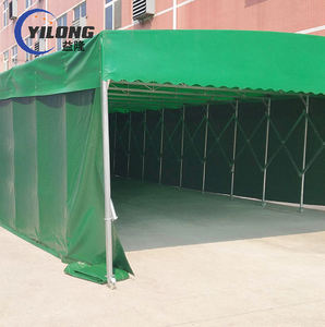 <span class=keywords><strong>Toile</strong></span> de toiture imperméable, cadres en acier, abri d'auto pliable semi-automatique - Product Image 6