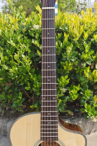 <span class=keywords><strong>Guitare</strong></span> acoustique de style JF de la marque Aiersi, largeur de la table de 45 mm, entièrement en bois massif, pour les amateurs de musique - Product Image 4