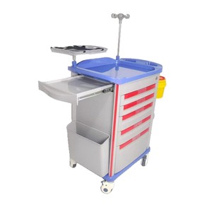 Kerry Medical <b>Trolley</b> ABS Ambulance Medicine Delivery Vehicle Multi Functional Hospital Nursing Emergency Use - Product Image 2