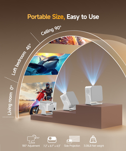HY350MAX MAagcubic 1080P 900ANSI Android 14 <b>Projector</b> 8K Supported Short Throw Auto WiFi 6 Portable Home Outdoor - Product Image 1