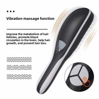 Peigne de massage électrique pour le cuir chevelu avec luminothérapie pour la nutrition des cheveux et le traitement thérapeutique du cuir chevelu Modèle W01