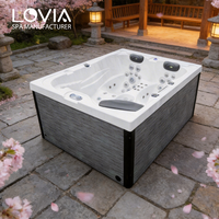 Fabricant direct d'usine, vente en gros, bain à remous pour 3 personnes, spa extérieur, hydrothérapie Balboa, spa extérieur