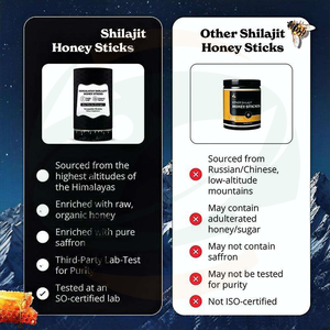 China-Herb Wholesale Factory Supply <strong>Pure</strong> Natural Hot Sale Premium Himalayan <strong>Shilajit</strong> Honey Sticks Natural Unadded Formula - Product Image 2