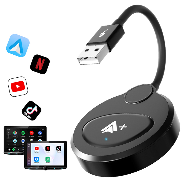 Wireless Android Auto Adapter Carplay Dongle Wired to Wireless Android Auto Carplay  for OEM Carplay Android Auto Magic Box