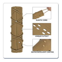 Housse de protection tactique pour silencieux SIVI 500D en nylon, 18 cm