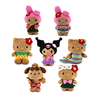 Hot bán phiên bản giới hạn màu đen siêu mềm búp bê sang trọng Hawaii dễ thương khuôn mặt Kitty đồ chơi sang trọng - Product Image 1