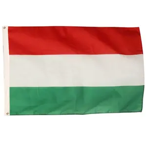 3x5ft 90x150cm 和其他尺寸匈牙利国旗横幅 pf 匈牙利聚酯印花红白色绿色标志