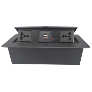 Enchufe de corriente eléctrico para mesa de meeing, montaje en mesa, empotrado personalizado - Product Image 5