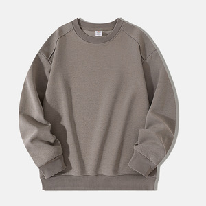 Healy Fall New Arrivals: Sudadera de cuello redondo de color sólido de algodón <span class=keywords><strong>DiSan</strong></span> de 320g con ajuste relajado y puños acanalados (stock listo) - Product Image 4