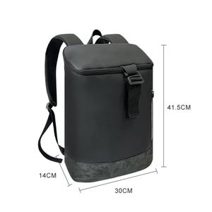 Wholesale Faux Leather Waterproof Laptop <b>Backpack</b> for Sport Leisure Travel with Arcuate Shoulder Strap and USB Port - Product Image 2
