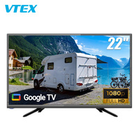 22 "RV GOO-GLE OS Smart TV 1G 8G Chromecast Marine Caravan Android Television Set Wall Mount Outdoor Camping 12V DC Car TV