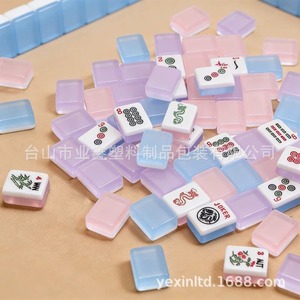 Acrylic Mahjong Tiles With Logo Customization For Chess And Card <b>Entertainment</b> - Product Image 4