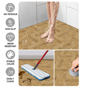Jorunns Simple Yellow <strong>Stripe</strong> Peel and Stick <strong>Floor</strong> Tiles Vinyl Waterproof Bathroom Matte Tiles Walls and <strong>Floors</strong> - Product Image 5