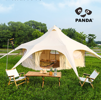 Camping extérieur coton maison Yourte 8 personnes ronde indienne luxe yourte cirque octogonale imperméable camp Grande tente familiale
