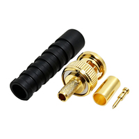 WSARK 12G-SDI BNC avec câble Flex5 1855A, connecteurs entièrement plaqués or et gaine de protection pour câble coaxial 1855A