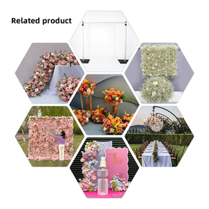 Promise Wedding Centerpieces Decoración de mesa Seda Naranja Rosa Bola de flores artificiales de alta calidad - Product Image 5