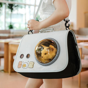 <span class=keywords><strong>Sac</strong></span> à bandoulière pliable pour animaux de compagnie, capsule spatiale portable en Oxford pour chat et chien, avec motif de dessin animé, design respirant pour une utilisation en déplacement - Product Image 2