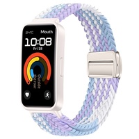 Bracelet de montre pour Huawei Band 10, bracelet en nylon tressé de 22 mm avec fermoir magnétique pour Huawei Band 8/9