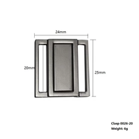 Usine Vente En Alliage De Zinc 20mm Boucle Bikini Placage Boucle Avant Fermeture Fermoir pour Soutien-Gorge