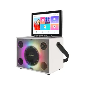 Venda quente Speaker Karaoke Touch Screen Colorido Lâmpada Luz Atacado Preço Amplificador Multimídia Bluetooth Speaker