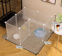 Facile à assembler PP meubles pour animaux de compagnie clôture réglable cage pour chat cage à lapin petite maison pour animaux